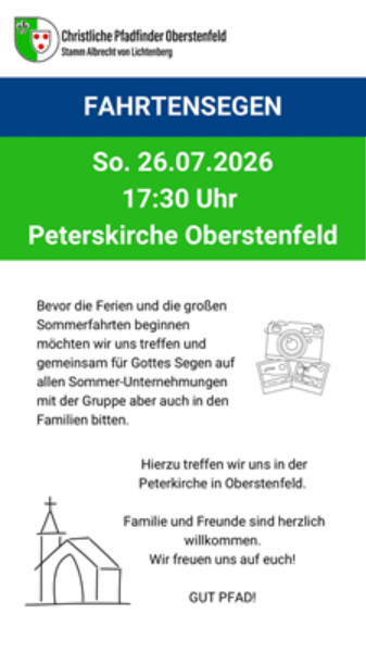 Fahrtensegen 2026